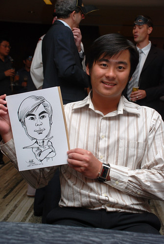 Caricature live sketching for Ezra Holdings 7