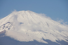 御殿場線 富士岡駅から見る富士山（望遠）