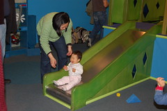 Aki loves the slide