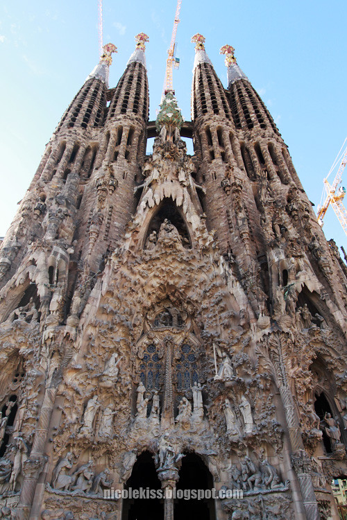 Sagrada Familia high floor view