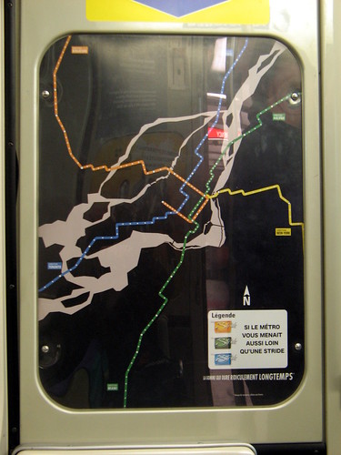 New gum advert using Montreal metro map