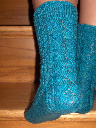 Merino lace socks