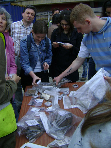 A selection of the finds were available for the public to handle