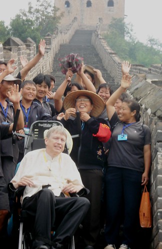 Mayor Sullivan visits the Great Wall of China on his Trail Rider