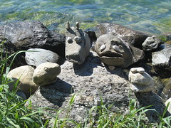 Rock Sculptures on Lake Zürich, Switzerland