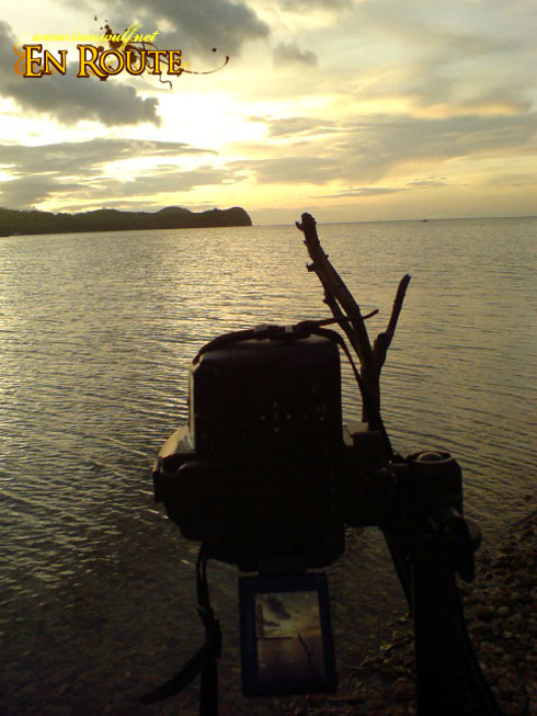 Shooting the sunset at Boquete Island