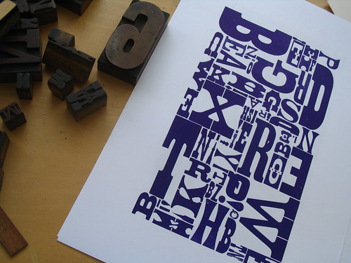 Letterpress posters from French Press by French Press.
