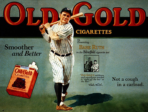 When smoking wasn't evil, advertisement from a tobacco friendlier time by juffrouwjo