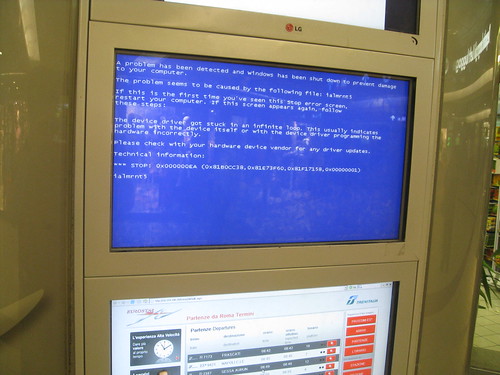 Crashed train station display