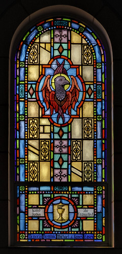 Saint John the Baptist Roman Catholic Church, in Villa Ridge (Gildehaus), Missouri, USA - stained glass window 2
