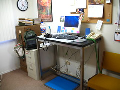 stand-up desk at church