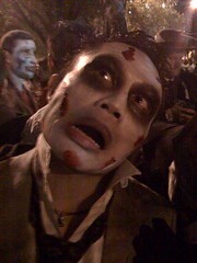 zombie rik in NYC Halloween Parade 2008