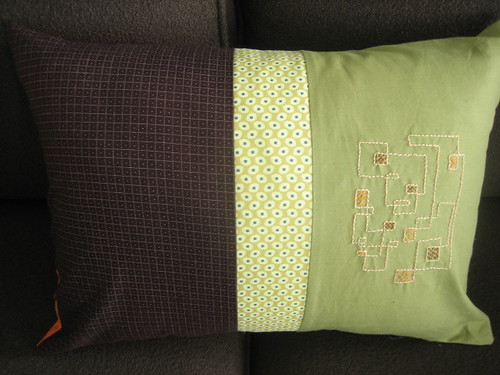Lines and Squares pillow