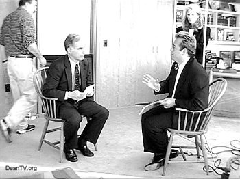 DeanTV.org correspondent/director Heath Eiden's first interview with Howard Dean (10/23/02).