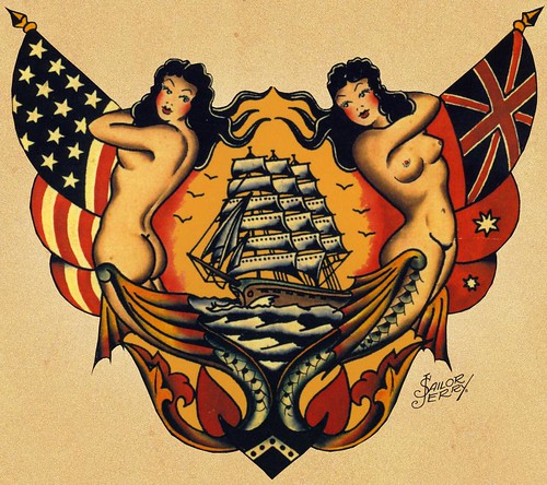 sailor jerry tattoo flash. Sailor jerry 45