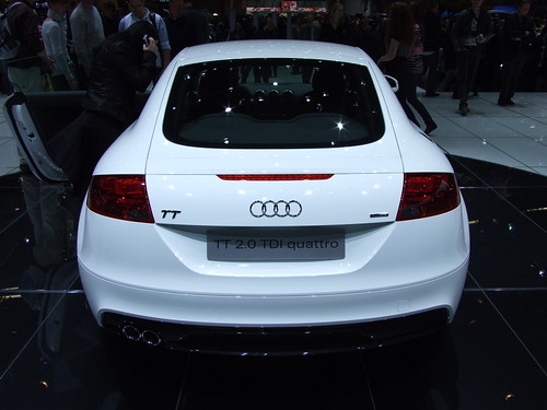 white color Audi TT 2.0 TDi quattro Cars wallpapers and specification