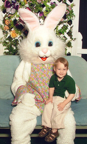 Brendan and Easter Bunny 2008