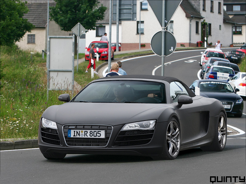 Today a new real life spyshot' from the Noir mat R8 Spider