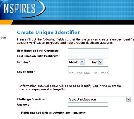 nspires registration