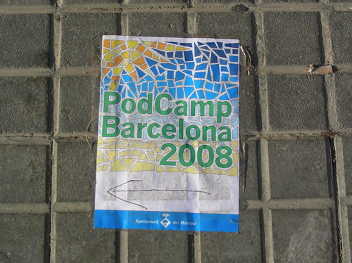PodCamp Barcelona 2008 al carrer