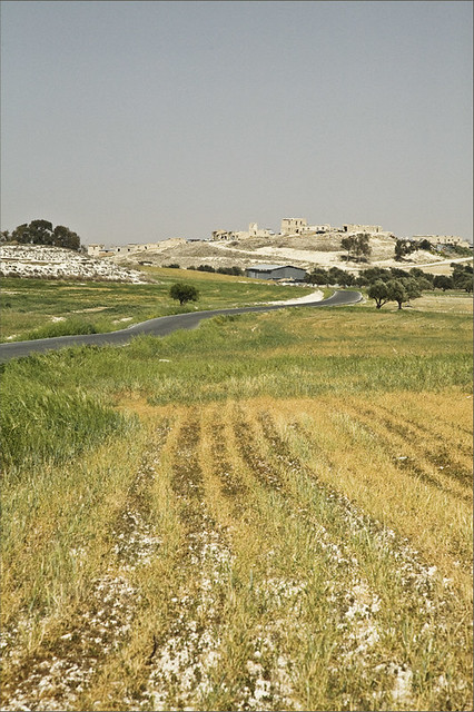 Petrofani village on a hill 