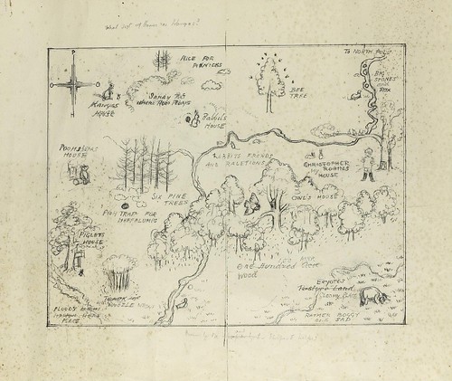Preparatory Sketch-Map for Endpapers Of Winnie-the-Pooh