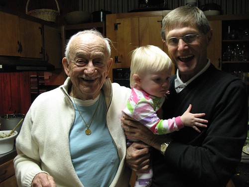great grandpa and grandpa hang with Fay