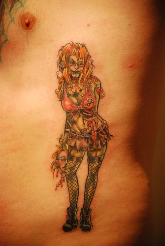 Zombie pin up awesomeness Done at Lost City in Levittown New York