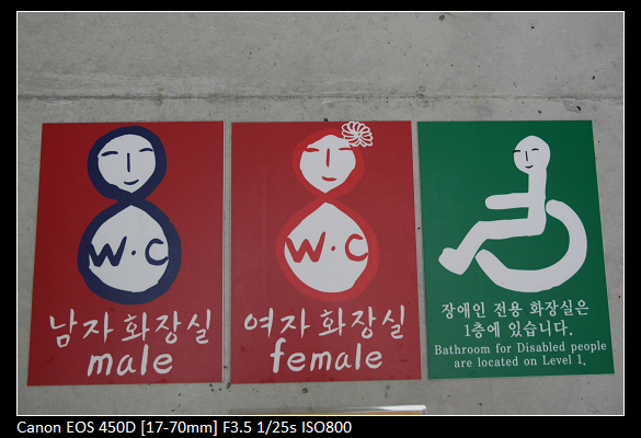 男女廁及殘障人士廁所指示牌
