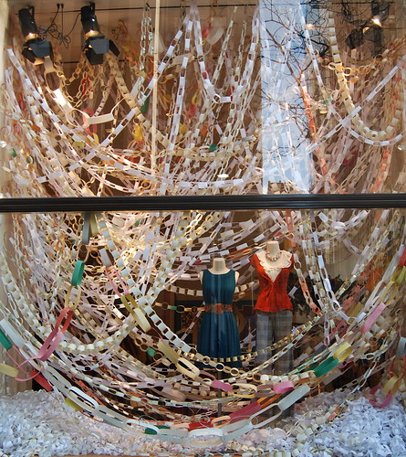 Anthropologie Paper Link Chain Store Window