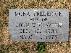 Mona Frederick Clayton (1904-1978)