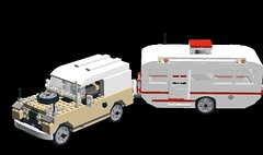Landrover 90 Series II plus Caravan