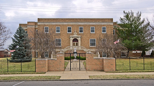 Sacred Heart Villa private Catholic school, in the Hill Neighborhood of Saint Louis, Missouri, USA - exterior front