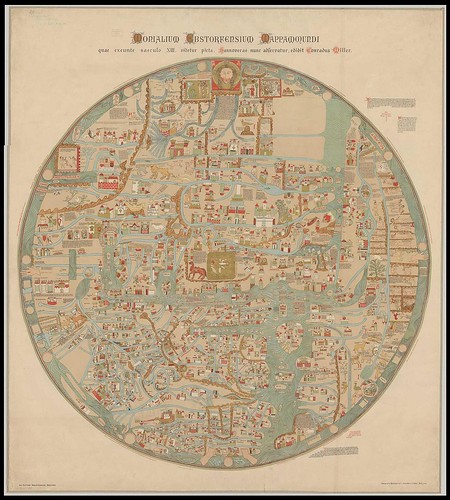 World map from 1300 - Monialium Ebstorfensium Mappamundi