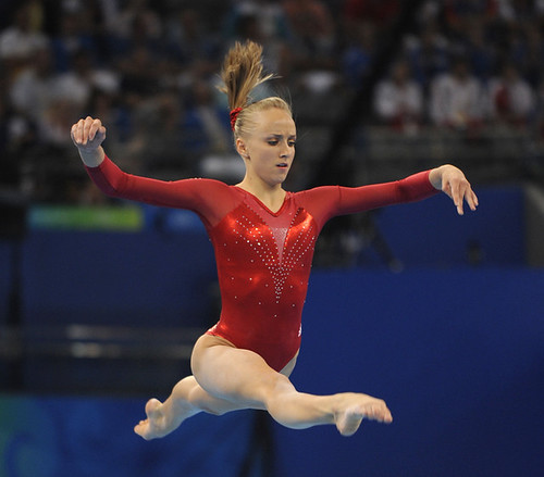 Nastia Liukin in the artistic gymnastics