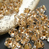 Crystal Gold Lined Baby Bell Flowers