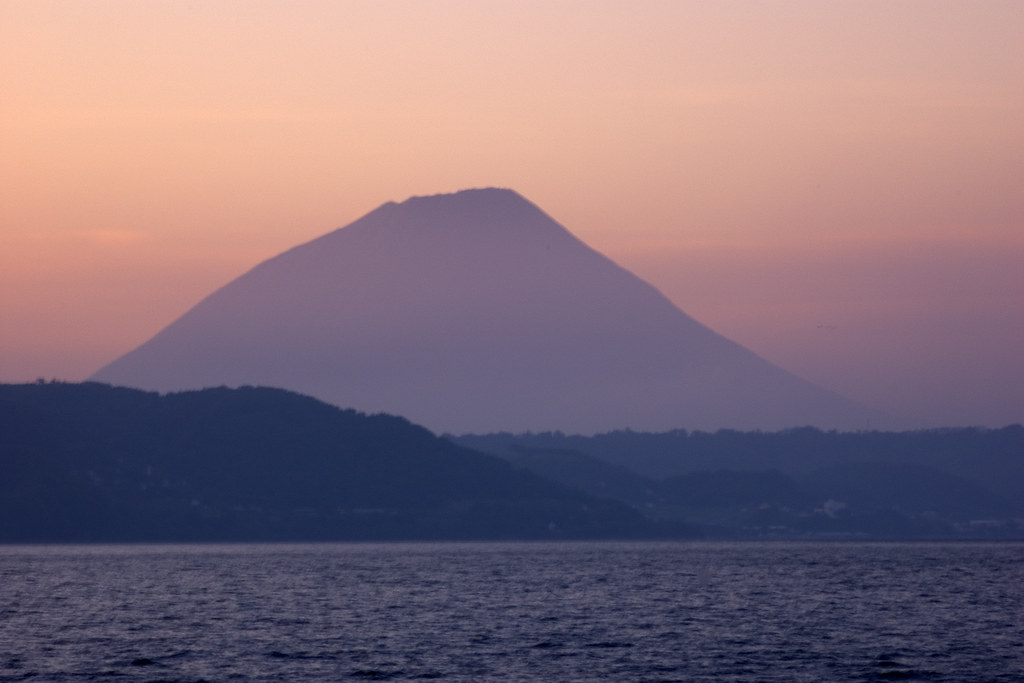 Volcano sunset