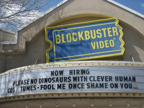 Now Hiring Please no dinosaurs with clever human costumes- fool me once, shame on you...