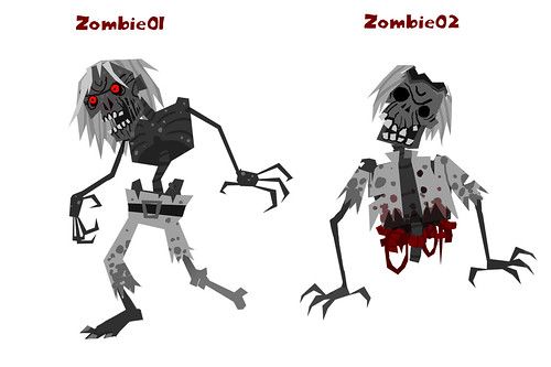 Zombie #1 & #2