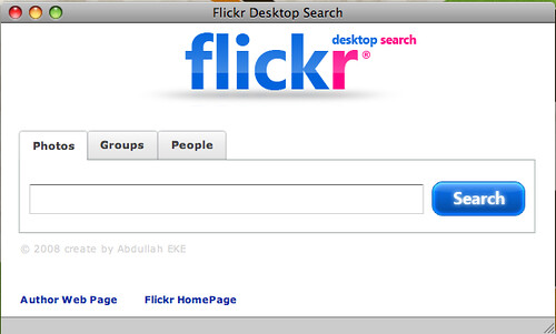 Flickr Desktop Search