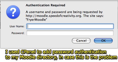 CPanel used to add password authentication