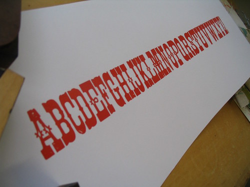 ABC Letterpress poster by French Press.
