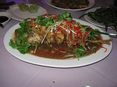Famous Sichuan: Fried whole fish with sweet and sour sauce