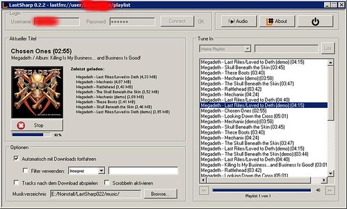 LastSharp: Ein Windows-Ripper für Last.fm