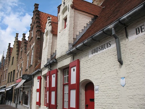 A typical street in Bruges