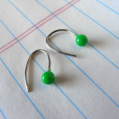 dressmaker's pin earrings