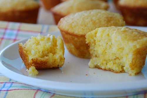 corn muffins eating