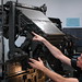 Michael demonstrates the Linotype model 31
