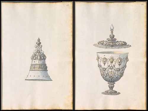 designs for ornamental bell and chalice