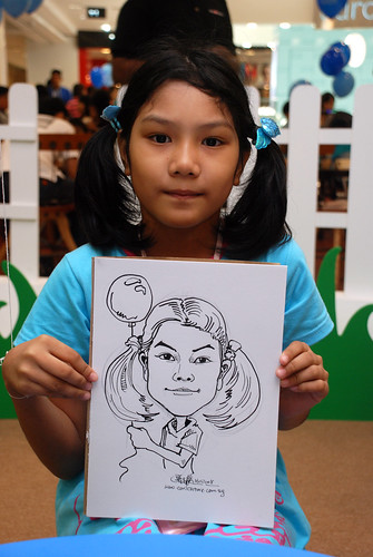 caricature live sketching for West Coast Plaza day 2 - 9